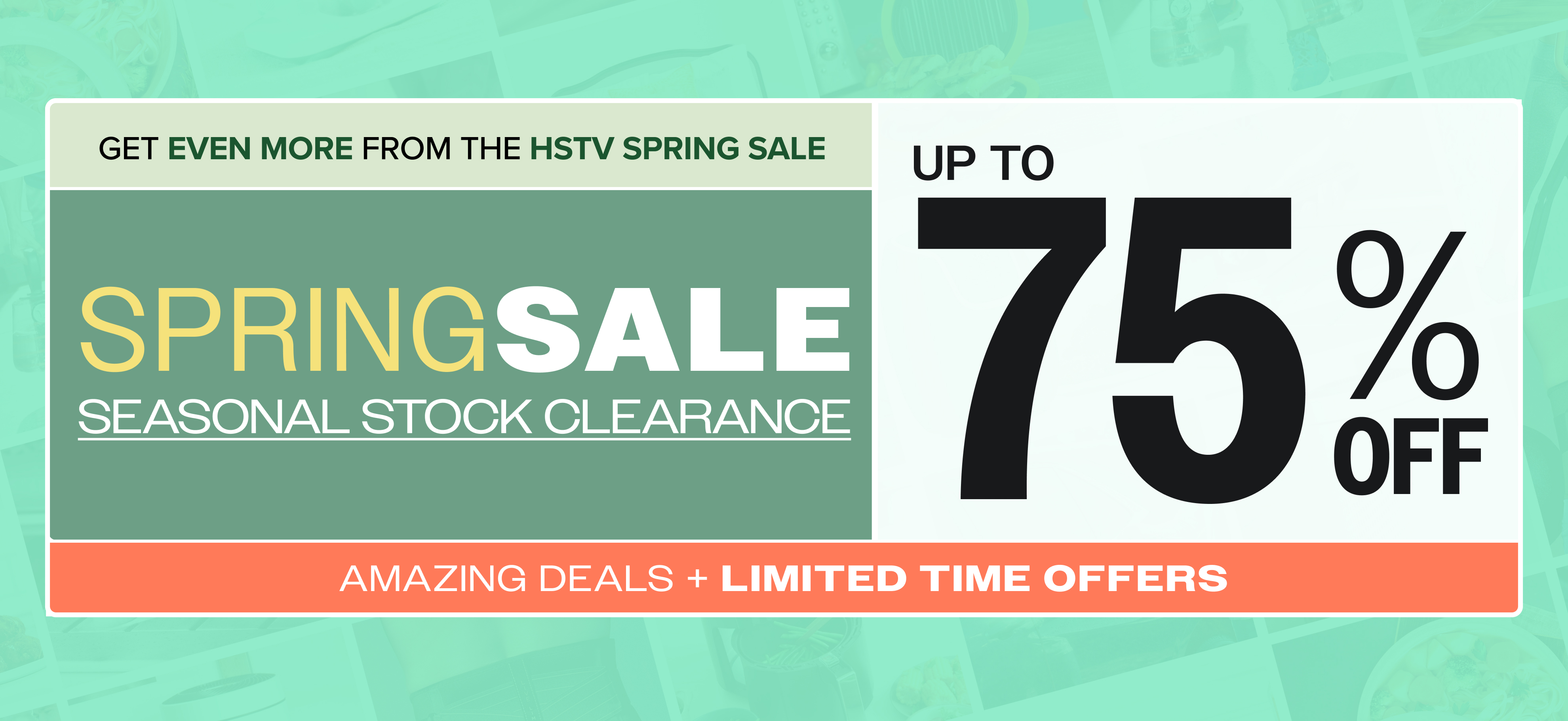Spring Sale - Up to 75% Off